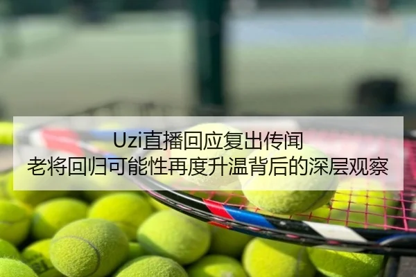 Uzi直播回应复出传闻 老将回归可能性再度升温背后的深层观察